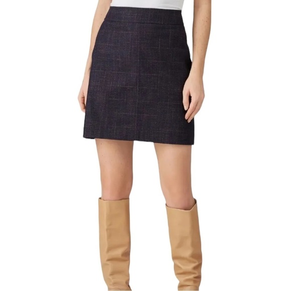 See By Chloe Dresses & Skirts - See by Chloe Ink Navy Plaid Pencil Straight Skirt Italian 38 | US Size 2